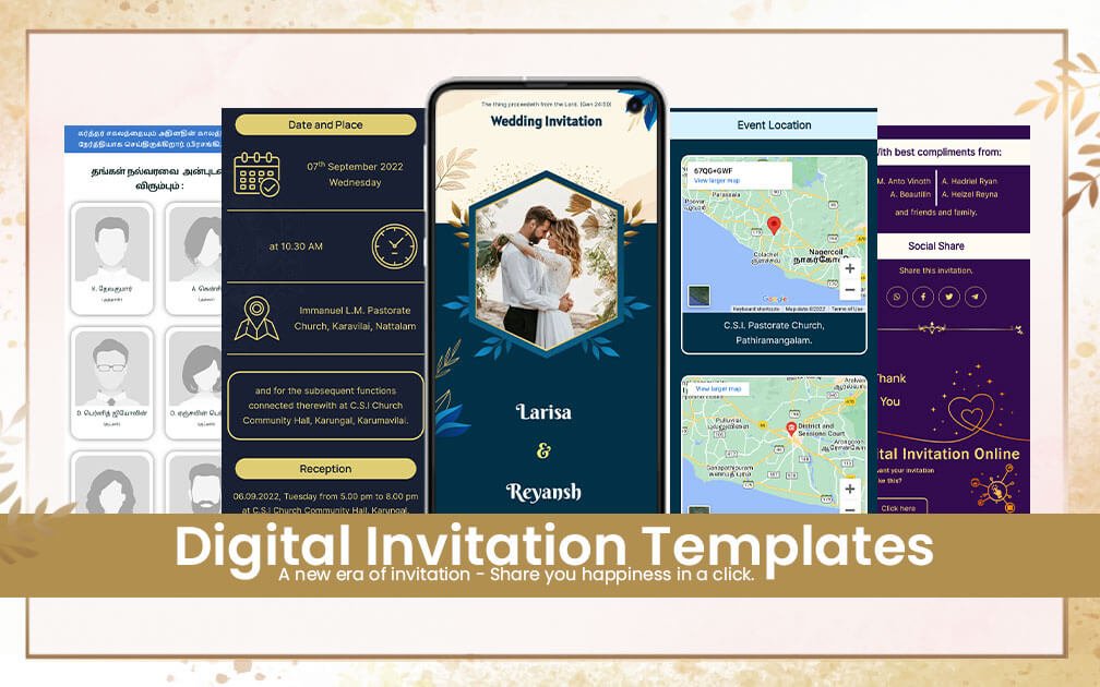 Website Invitation Template - Digital Product Store